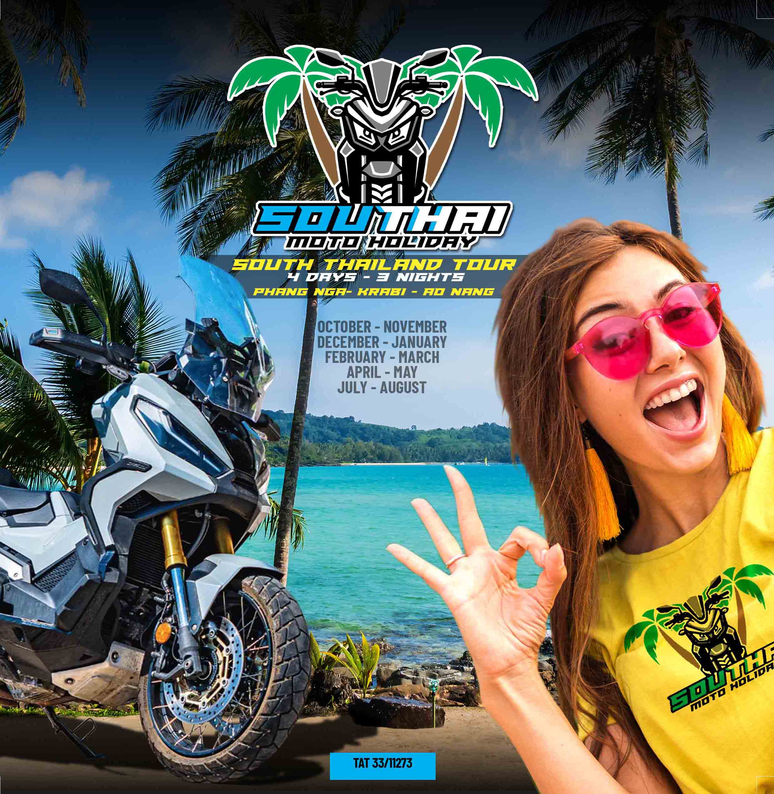 Adventure moto tour Phuket - 4-day South Thailand motorbike holiday